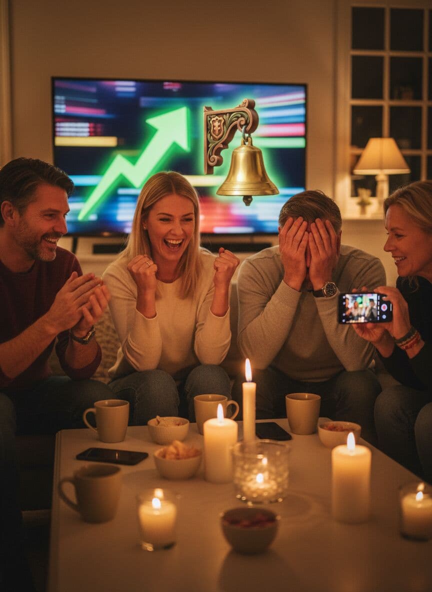 Jubel og en hånd i pannen da klokken ringer